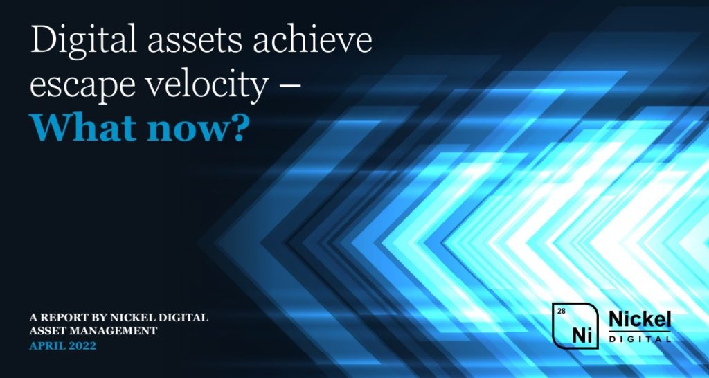 Digital assets achieve escape velocity – What now?
